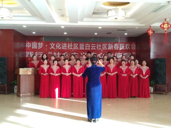 承德市石洞子沟街道白云社区成功举办迎新春联欢会